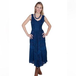 Scully western blue dress
